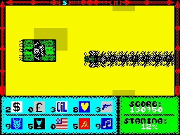 Fast 'n' Furious / Thunderceptor (ZX Spectrum) screenshot: Fast 'n' Furious: Level 3.<br> Type 4 Serpent.
