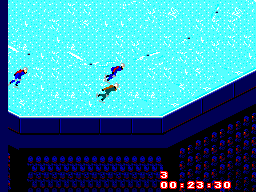 Winter Olympics: Lillehammer '94 (SEGA Master System) screenshot: Come on, I need some feedback from the crowd!