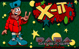 X-It (Amiga) screenshot: Title screen