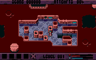X-It (Amiga) screenshot: Level 001