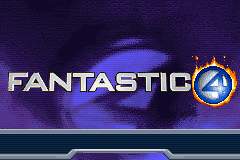 Fantastic 4: Flame On (Game Boy Advance) screenshot: Title Screen