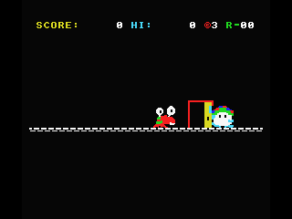 Door Door (MSX) screenshot: Don't forget to close the door!