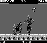 Mortal Kombat 3 (Game Boy) screenshot: Sheeva gets ready to spring for the attack