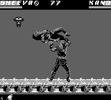 Mortal Kombat 3 (Game Boy) screenshot: Kano throws Sheeva
