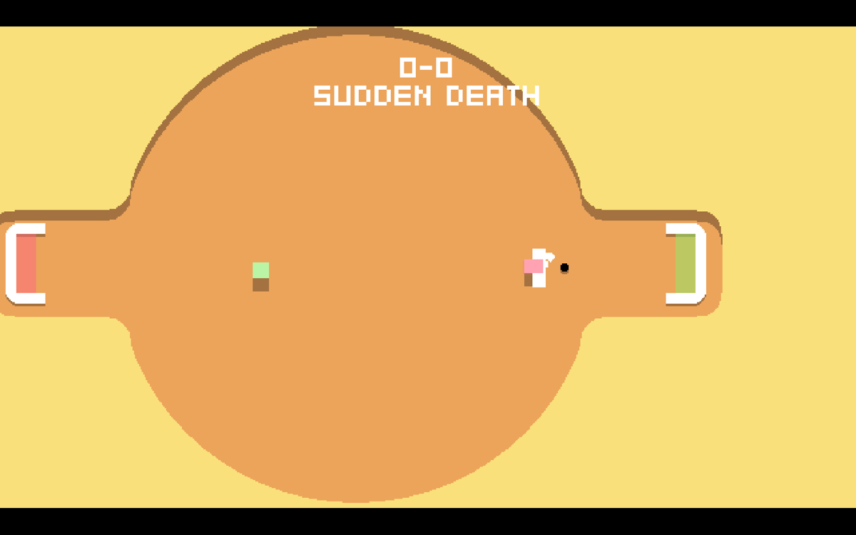 Humble Weekly Bundle: Fantastic Arcade (Windows) screenshot: <i>HOKY</i>: preparing to score during the sudden death.