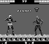 Mortal Kombat 3 (Game Boy) screenshot: The match begins