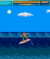 California Games (J2ME) screenshot: Surfing event