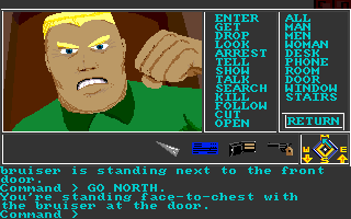 Borrowed Time (Amiga) screenshot: A nasty thug!