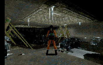 Tomb Raider (SEGA Saturn) screenshot: The game performs admirably on Saturn.