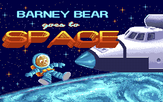 Barney Bear Goes to Space (Amiga) screenshot: Title screen