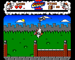 Giddy II: Hero in an Egg Shell (Amiga) screenshot: Eggxplosion
