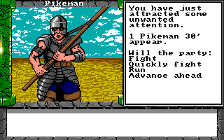 Dragon Wars (Amiga) screenshot: Pikeman