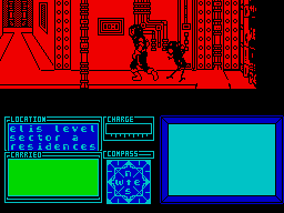 Marsport (ZX Spectrum) screenshot: Aaargh!