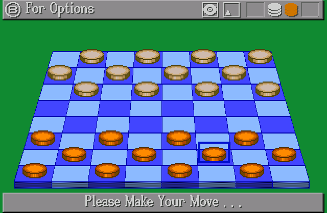 TeleGames (CDTV) screenshot: Checkers