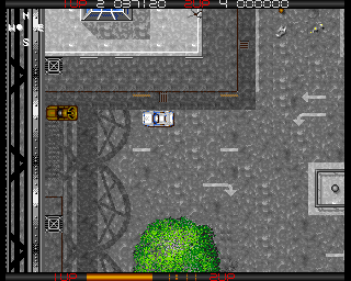 Miami Chase (Amiga) screenshot: Main bad guys drive brown cars like these.