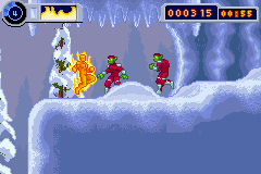 Fantastic 4: Flame On (Game Boy Advance) screenshot: More Skrulls attack!