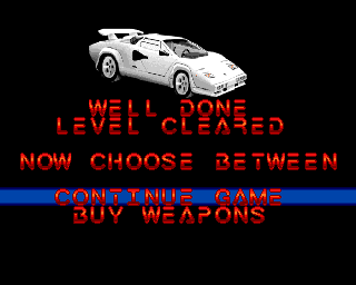 Miami Chase (Amiga) screenshot: Mission completed.