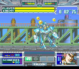 Battle Clash (SNES) screenshot: Those orbs are this enemies weakness (level 5)