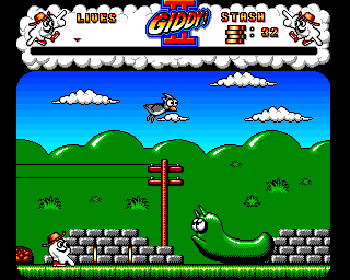 Giddy II: Hero in an Egg Shell (Amiga) screenshot: Big slug