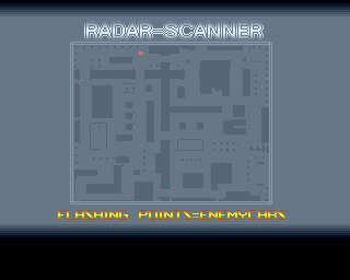 Miami Chase (Amiga) screenshot: Map of Level 1