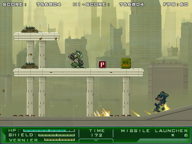 Gigantic Army (Windows) screenshot: Getting a resupply in the city level