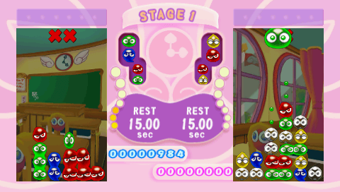 Puyo Pop Fever (PSP) screenshot: Gameplay