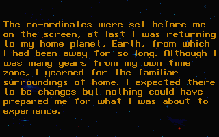 Eco Phantoms (Atari ST) screenshot: The story so far