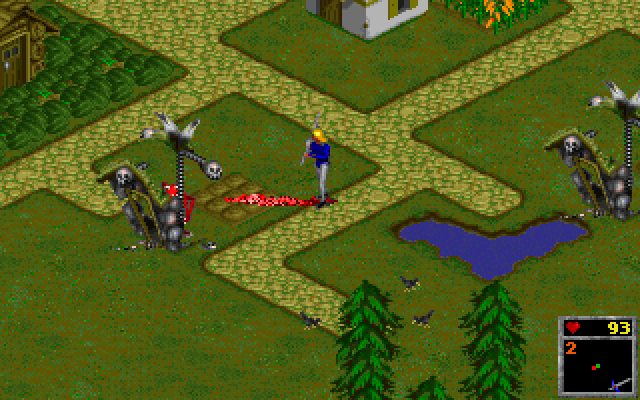 The Horde (DOS) screenshot: Tree Realm of Alburga, Year 4. Attack!