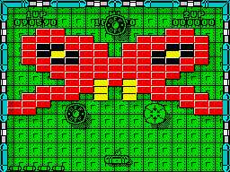 Batty (ZX Spectrum) screenshot: Level 6.