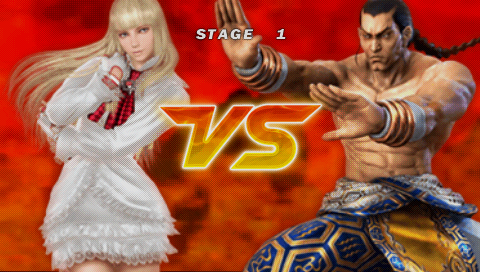Tekken: Dark Resurrection (PSP) screenshot: Lili vs. Feng