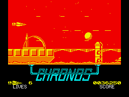 Chronos: A Tapestry of Time (ZX Spectrum) screenshot: Level 4 - The Hades City.