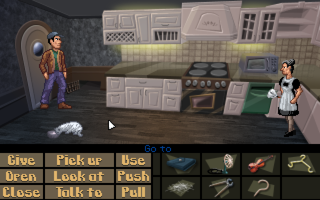 Murder in a Wheel (Windows) screenshot: The kitchen