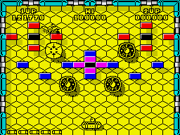 Batty (ZX Spectrum) screenshot: Level 9.