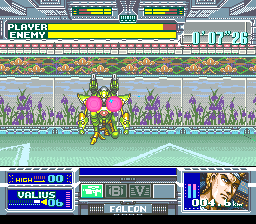 Battle Clash (SNES) screenshot: Duck and cover! (Level 7)