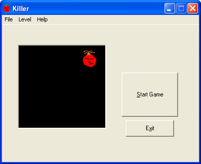 Killer (Windows) screenshot: Title screen