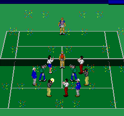 Power Tennis (TurboGrafx-16) screenshot: Won the match