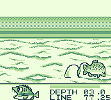 Screenshot of Black Bass: Lure Fishing (Game Boy, 1992) - MobyGames