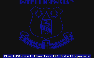 The Official Everton F.C. Intelligensia (Amiga) screenshot: Title screen