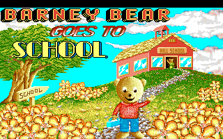 Barney Bear Goes to School (CDTV) screenshot: Title screen