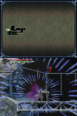 Castlevania: Dawn of Sorrow (Nintendo DS) screenshot: Fancy action lines