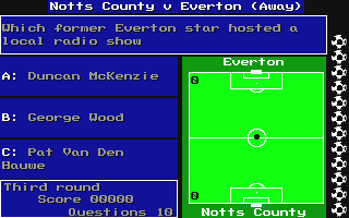 The Official Everton F.C. Intelligensia (Amiga) screenshot: Start of match