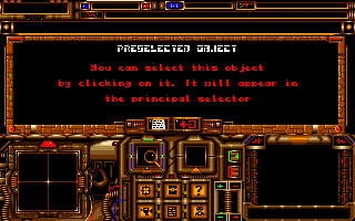 A.G.E. (Amiga) screenshot: On-line help