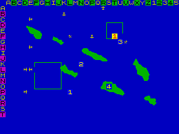 Pacific War (ZX Spectrum) screenshot: Your planes attack Task Force 1