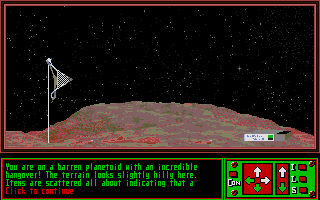 Bride of the Robot (Atari ST) screenshot: Starting location