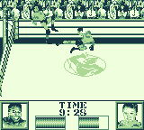 Ring Rage (Game Boy) screenshot: A flying kick