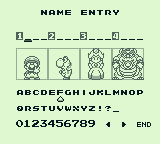 Yoshi's Cookie (Game Boy) screenshot: Choose your character for multiplayer versus