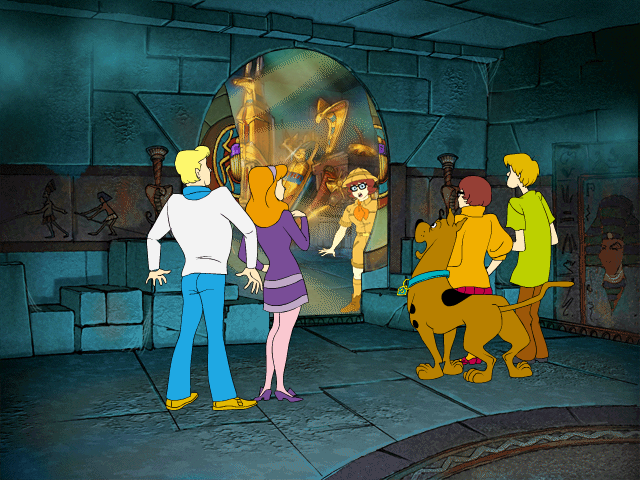 Scooby-Doo!: Jinx at the Sphinx (Windows) screenshot: Finally! The team managed to find Thelma.