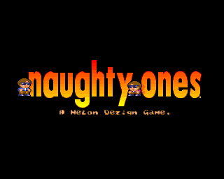 Naughty Ones (Amiga) screenshot: Naughty Ones, loading screen