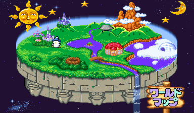 Hebereke's Popoon (Arcade) screenshot: Game world