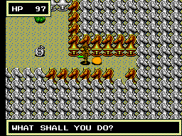Dragon Crystal (SEGA Master System) screenshot: Mountain area